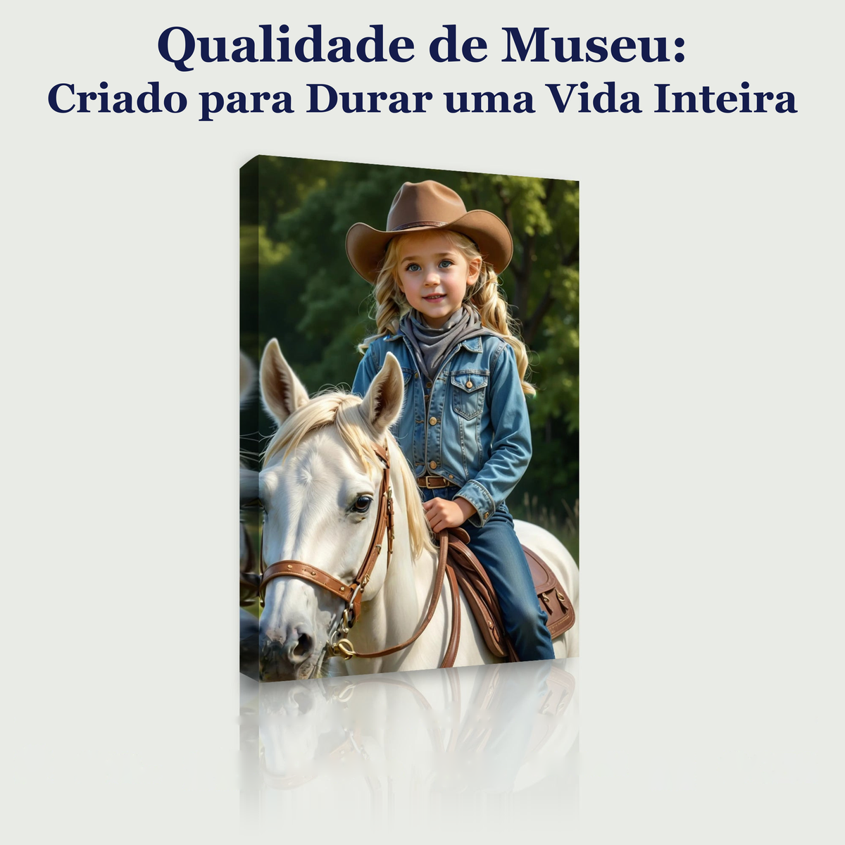 A Princesa do Rodeio – quadro canvas personalizado, qualidade de museu, criado para durar uma vida inteira