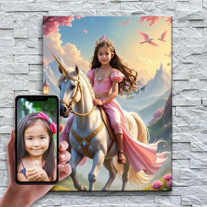 A Princesa do Unicórnio das Montanhas — exemplo de antes e depois da personalização