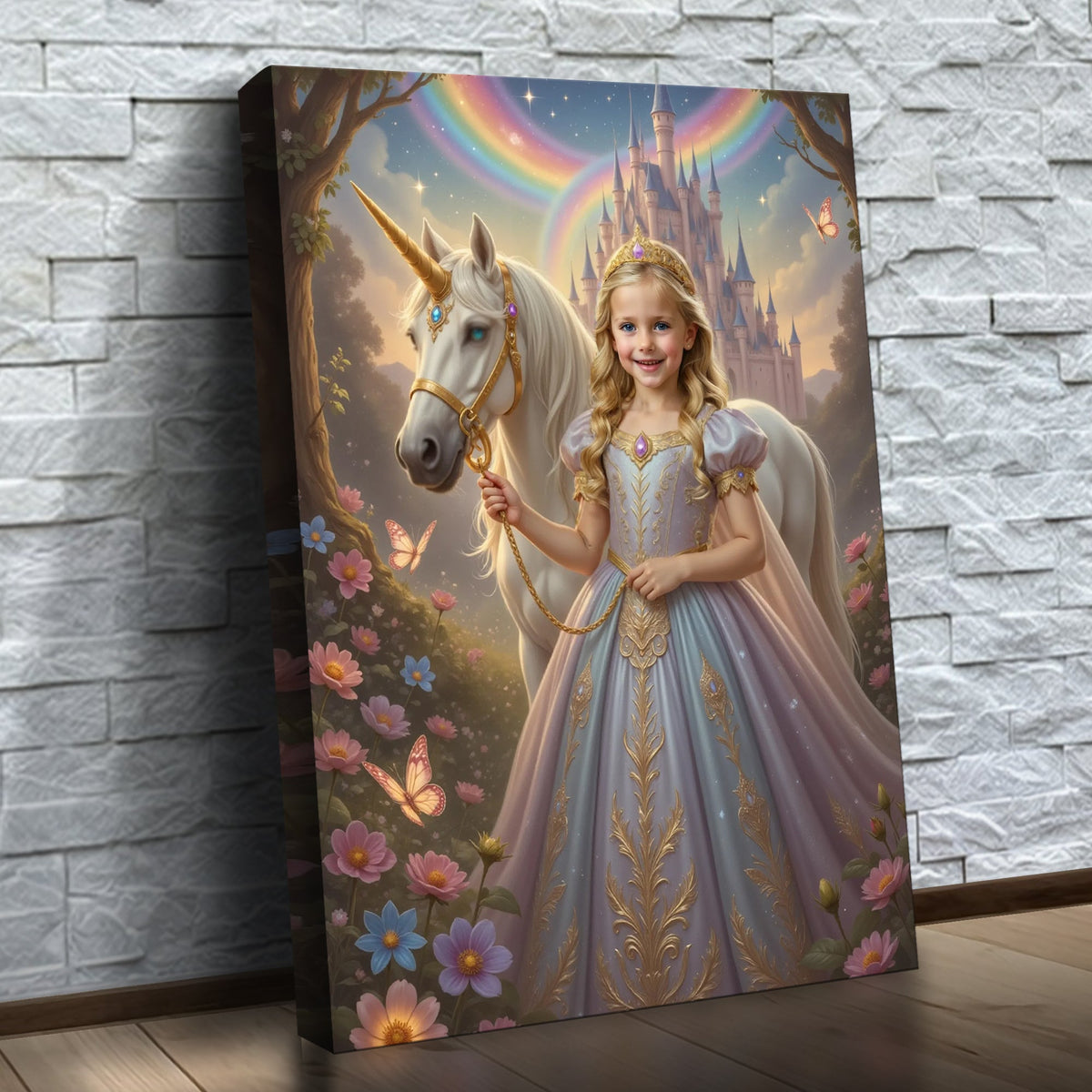 A Princesa do Bosque Mágico — quadro personalizado