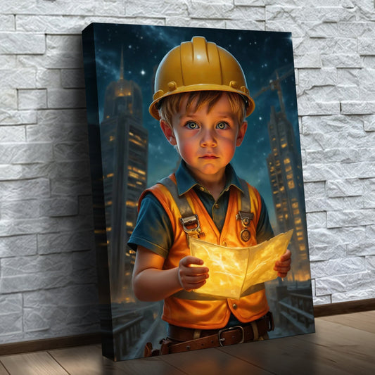 O Pequeno Arquiteto — quadro personalizado