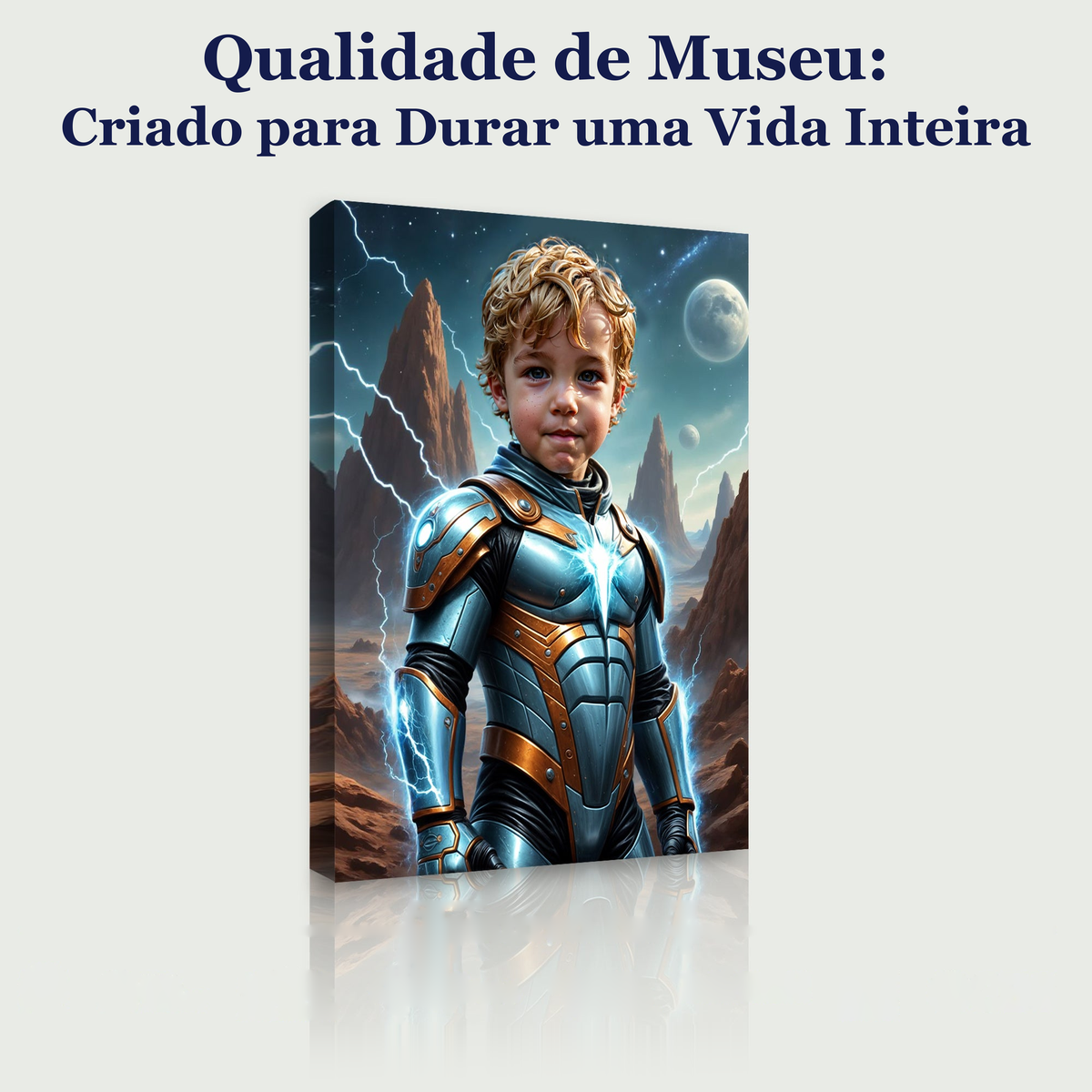 O Patrulheiro Espacial – quadro canvas personalizado, qualidade de museu, criado para durar uma vida inteira