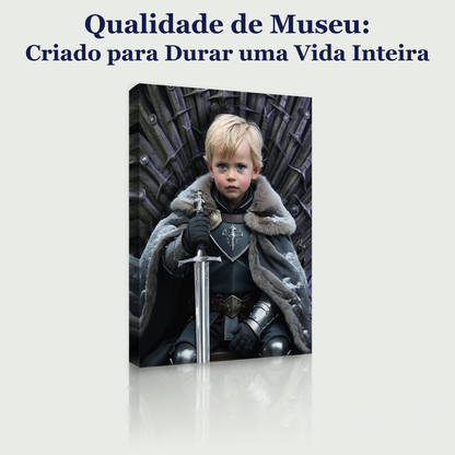 O Pequeno Rei do Norte – quadro canvas personalizado, qualidade de museu, criado para durar uma vida inteira