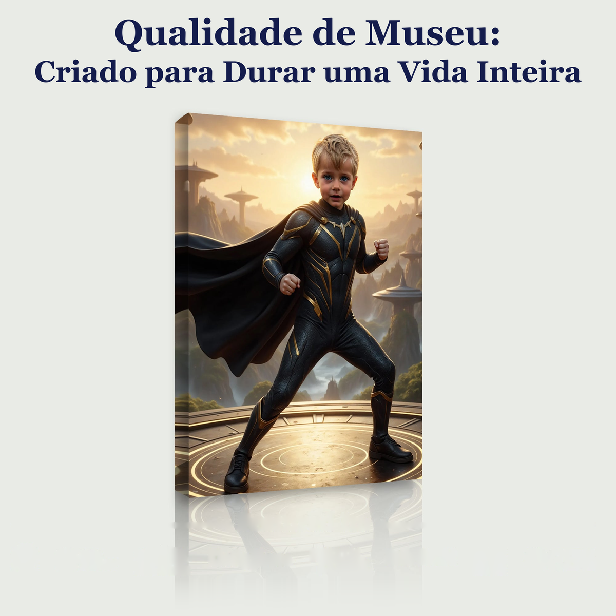 O Rei de Obsidiana – quadro canvas personalizado, qualidade de museu, criado para durar uma vida inteira